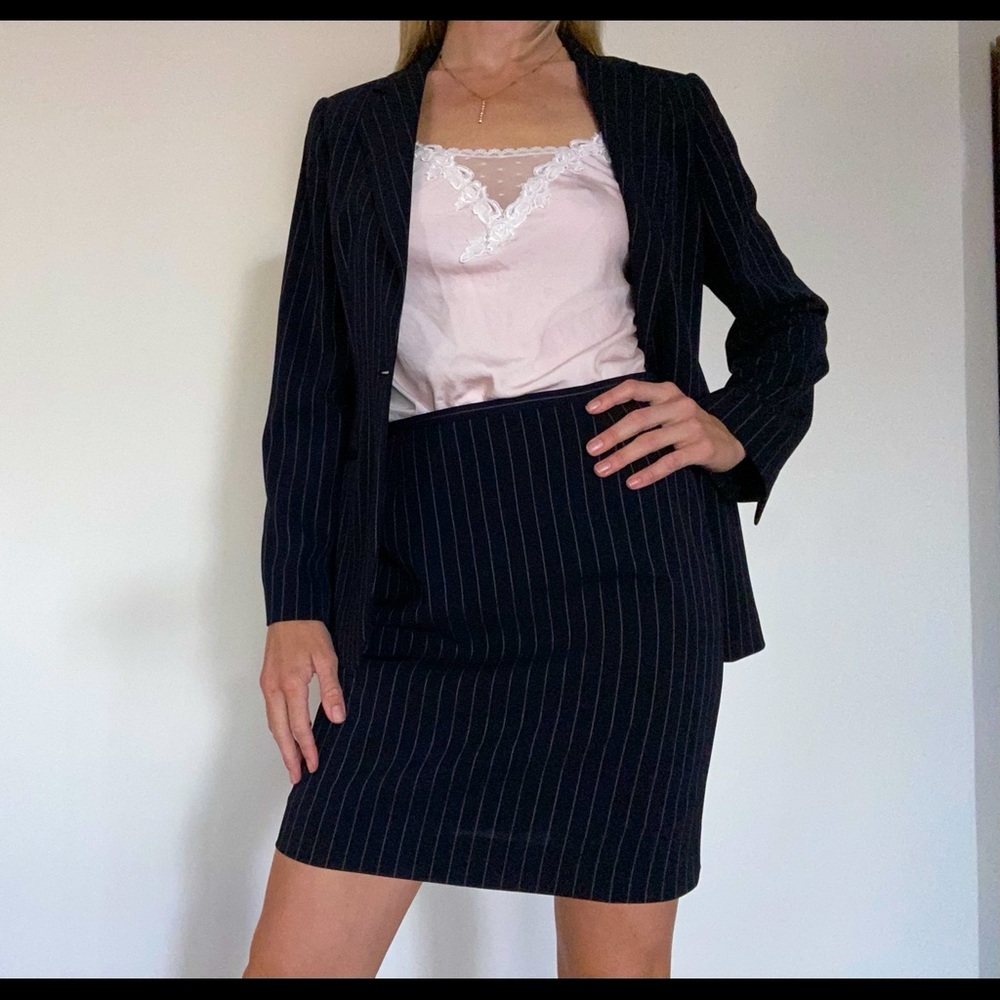 Giorgio Armani Pinstripe Skirt Suit (US size 4)